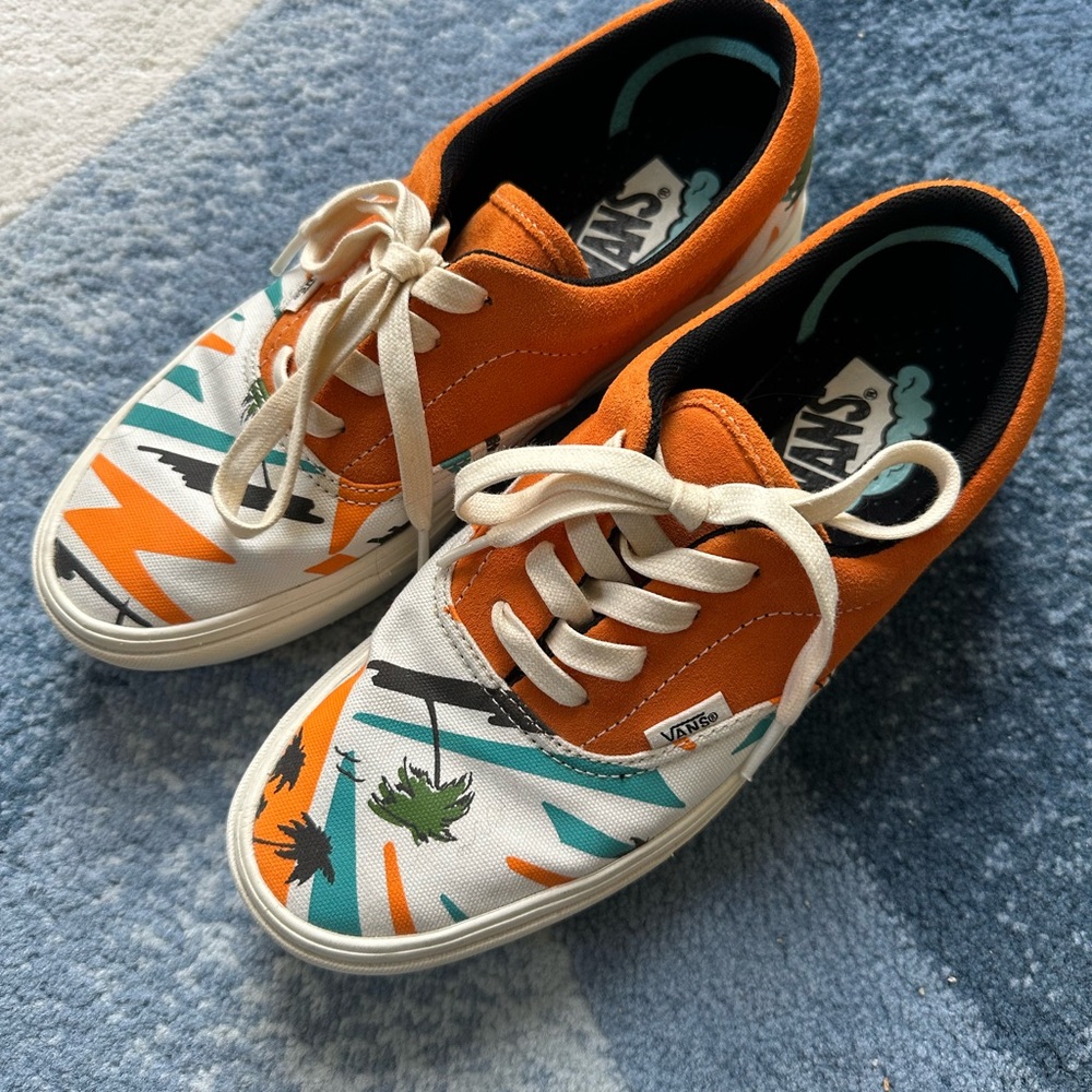 Vans ComfyCush Orange and White Sneakers
